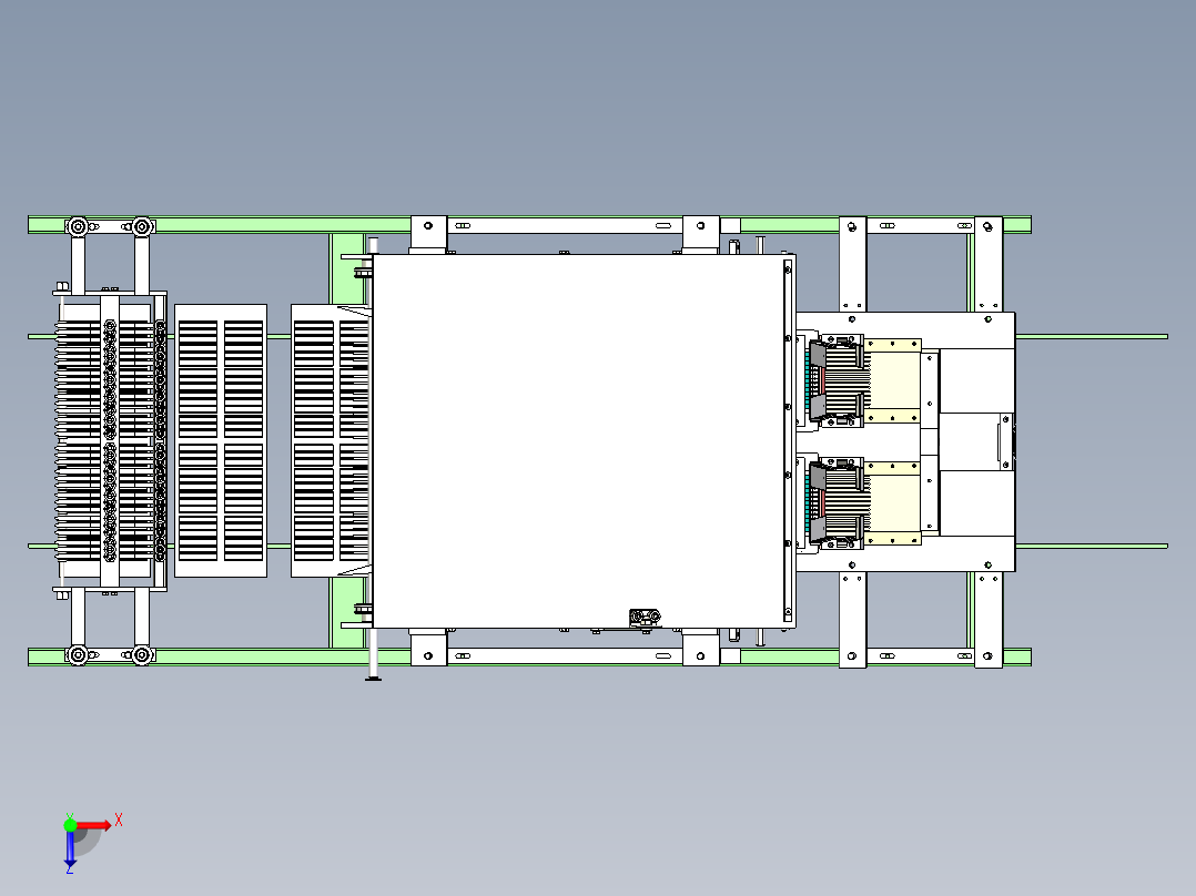 晶圆切割铺展机俯视图