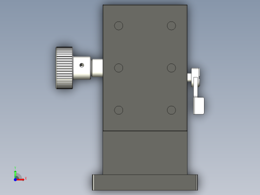 HLWZ40x60燕尾槽气动导轨前视缩略图