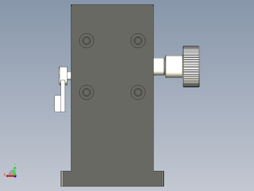 HLWZ40x60燕尾槽气动导轨后视缩略图