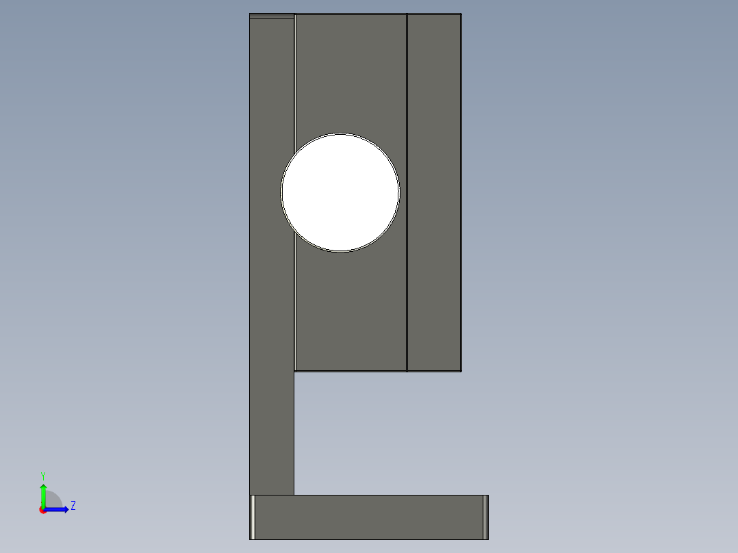 HLWZ40x60燕尾槽气动导轨左视图