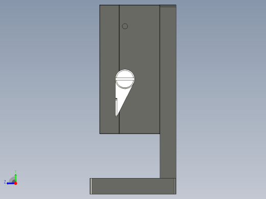 HLWZ40x60燕尾槽气动导轨右视缩略图