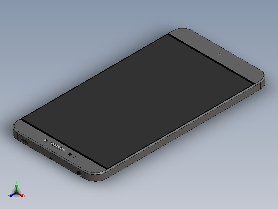 概念手机31正等轴测图