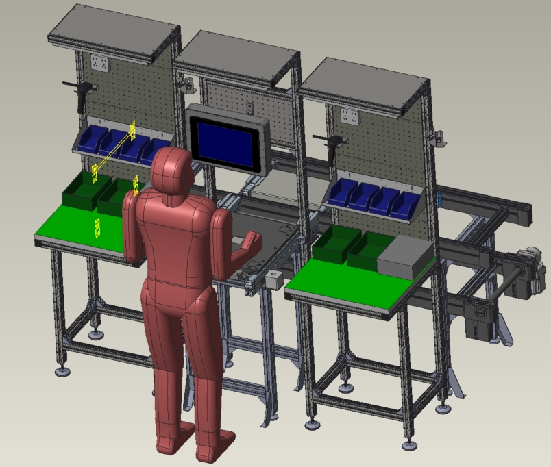 1.8米流水线作业人体模型