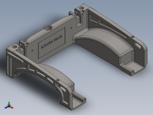 底盘支架 HILUX 丰田正等轴测缩略图