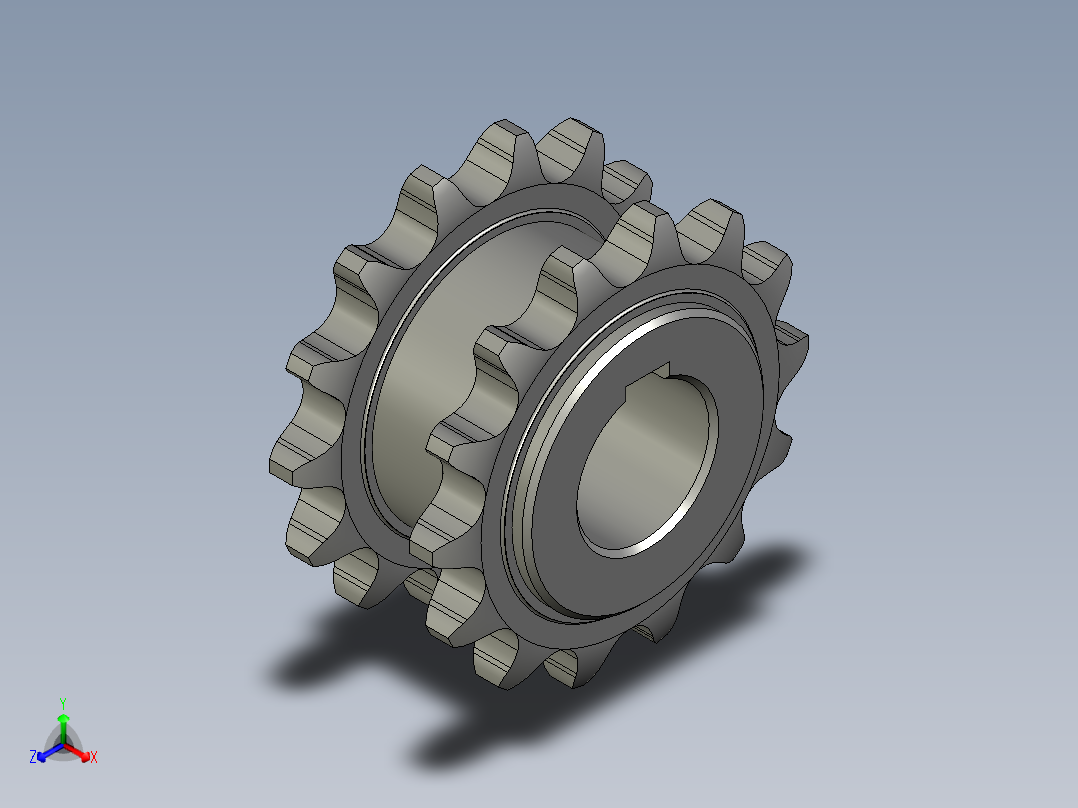 PZ3-MZ03-01-05减速机链轮主视图