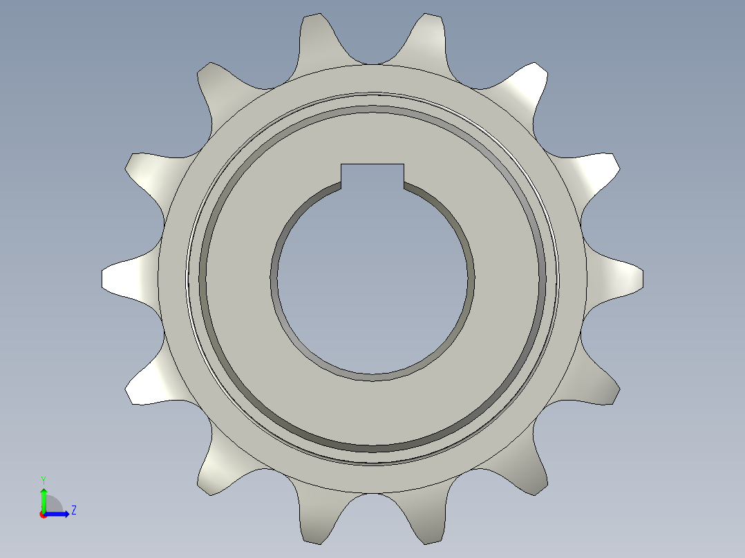 PZ3-MZ03-01-05减速机链轮左视图
