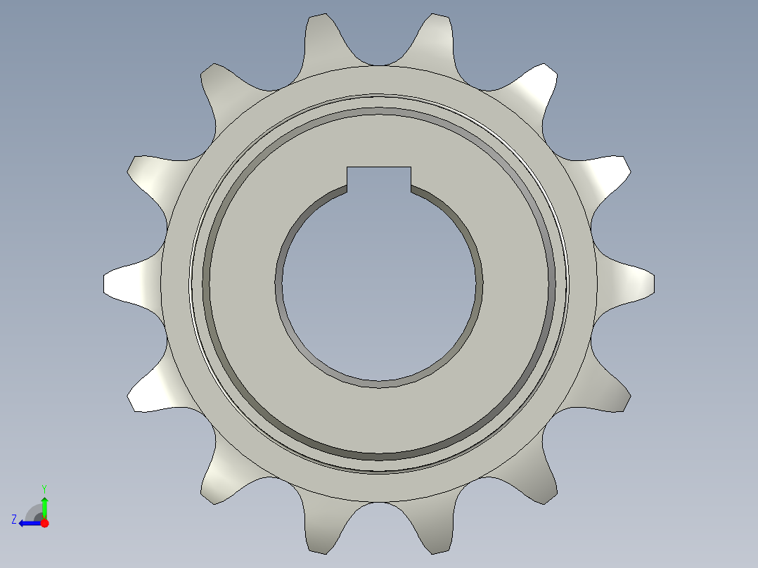 PZ3-MZ03-01-05减速机链轮右视图
