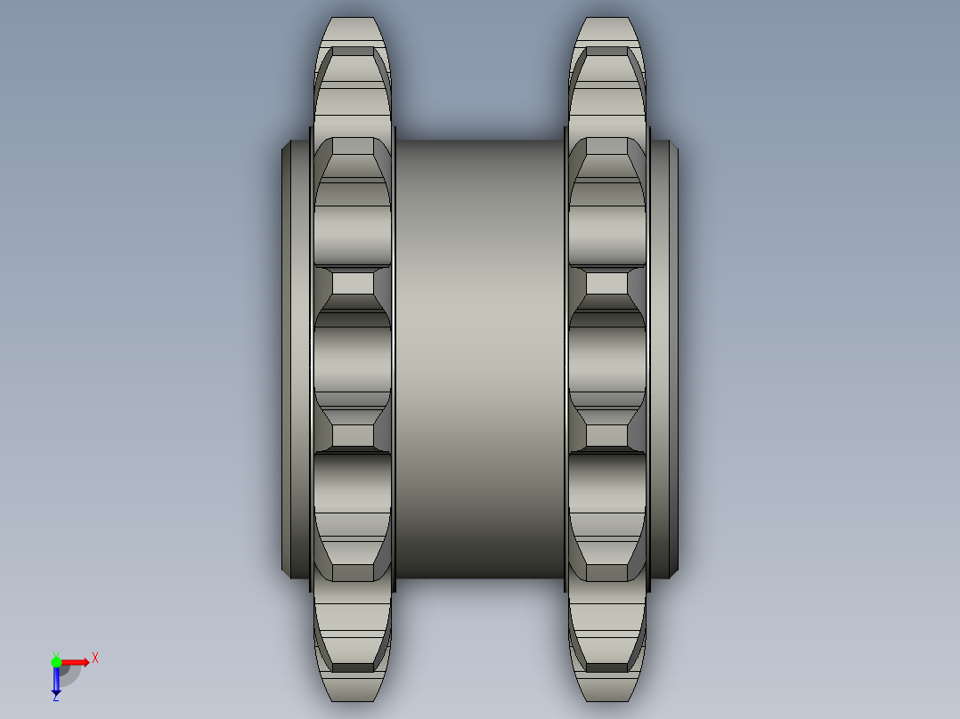 PZ3-MZ03-01-05减速机链轮俯视图
