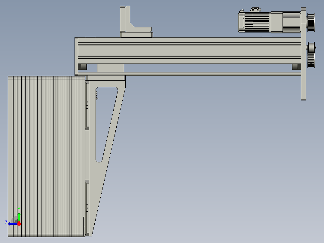 上下料模组右视图
