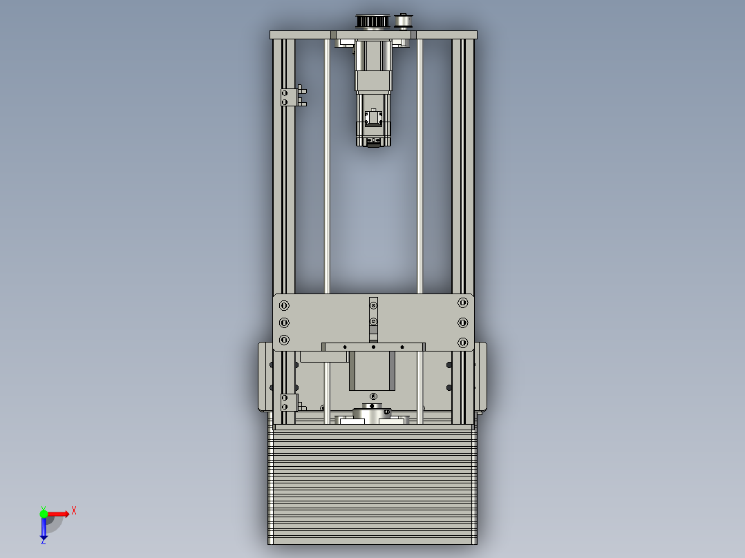 上下料模组俯视图