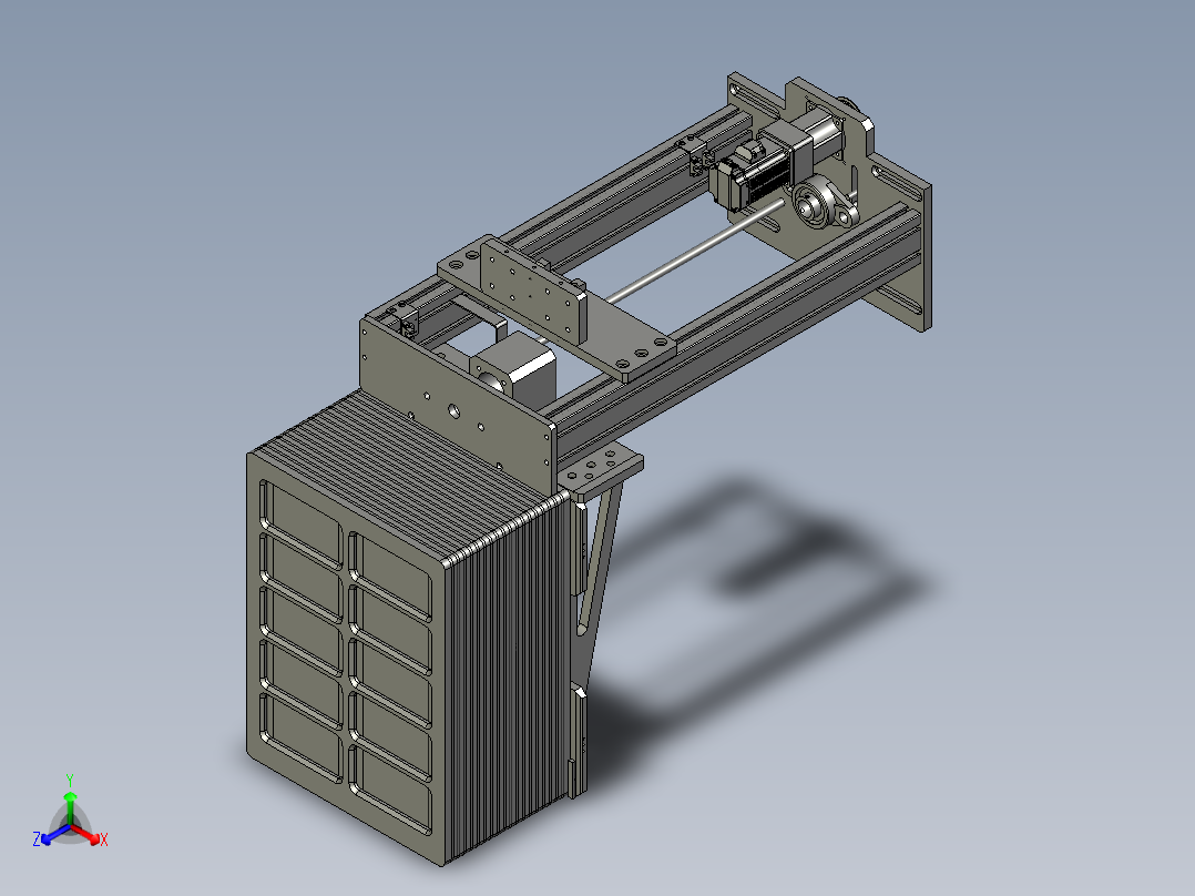 上下料模组正等轴测图