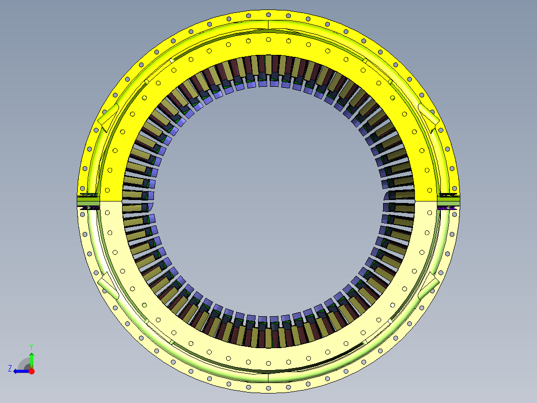 中等推力涡轮喷气发动机右视图
