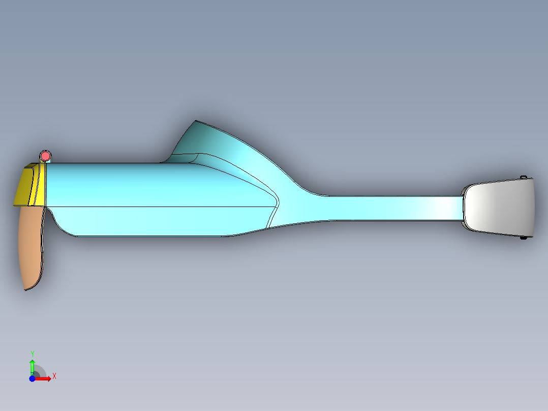VR眼镜 三维模型前视图