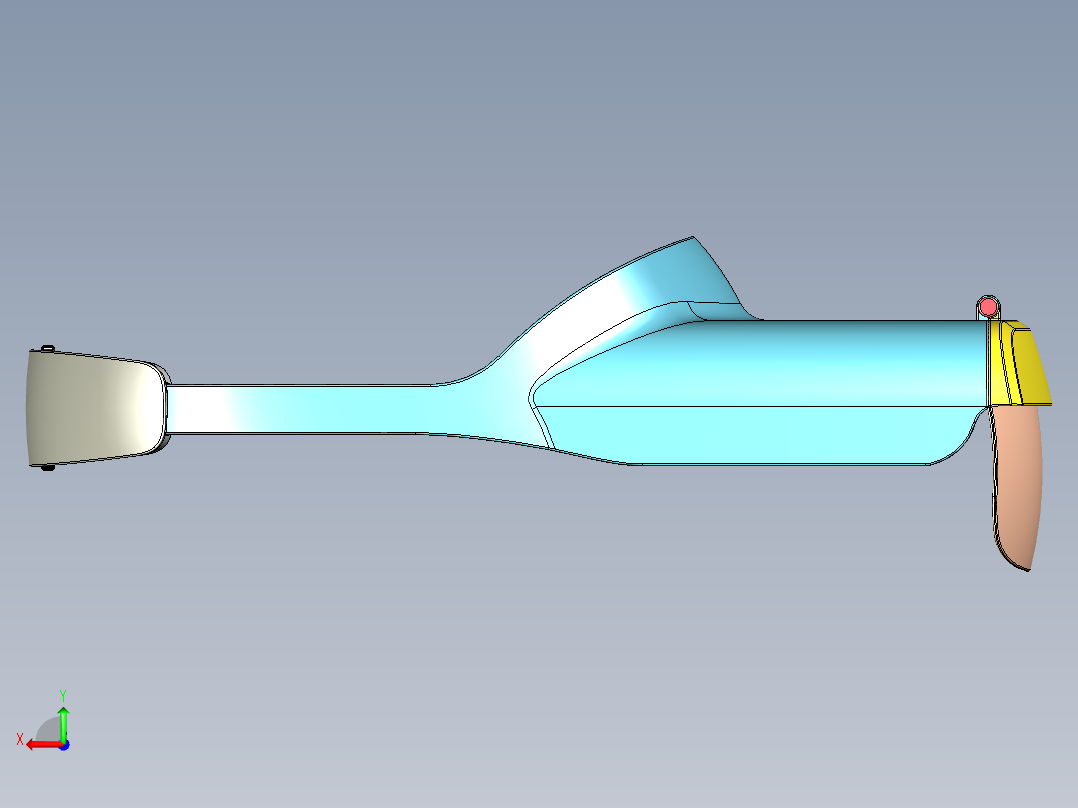 VR眼镜 三维模型后视图
