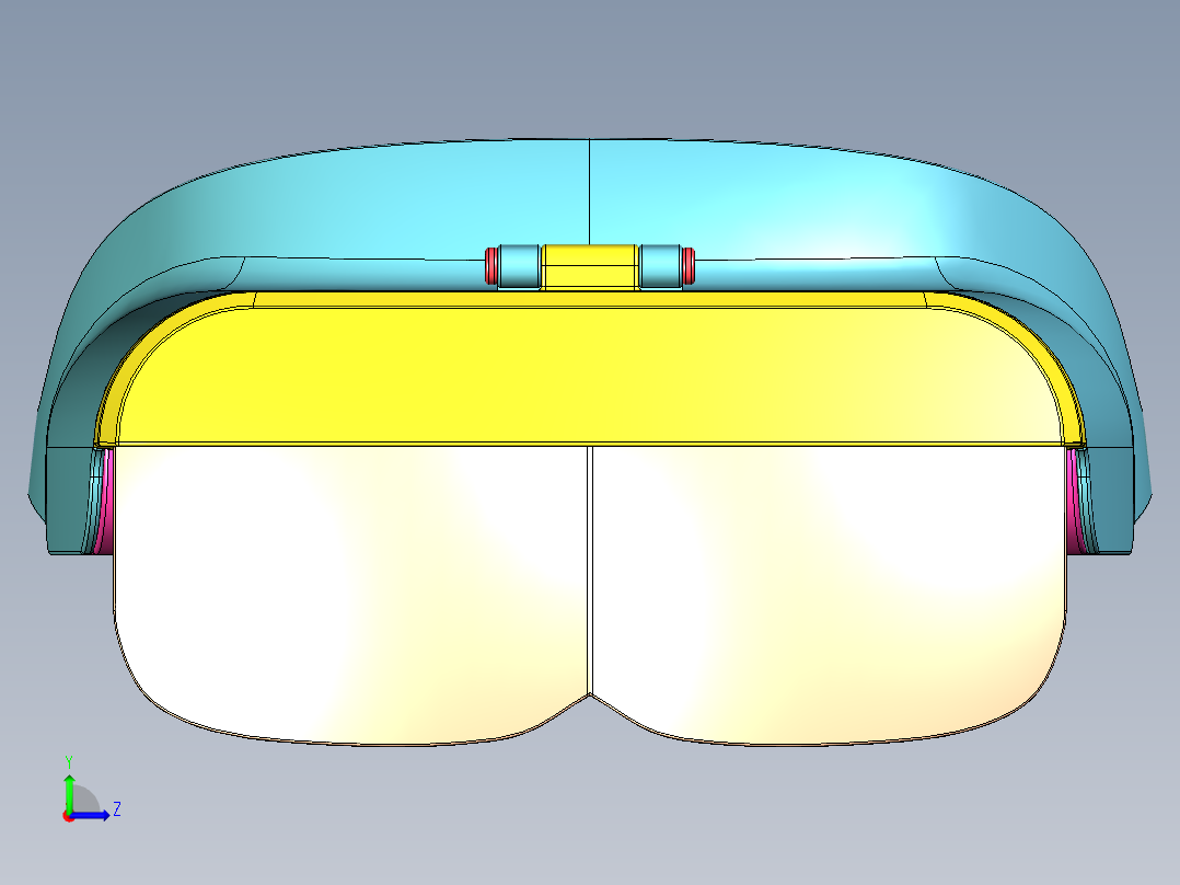 VR眼镜 三维模型左视图