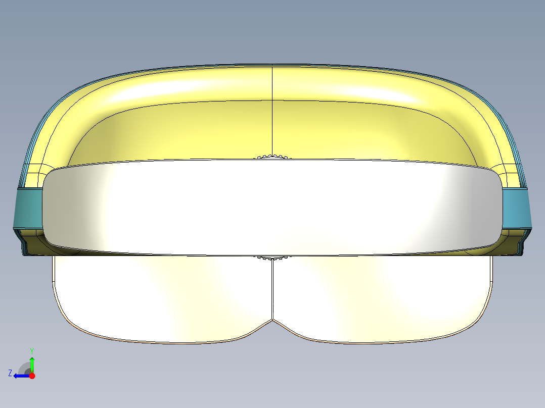VR眼镜 三维模型右视图
