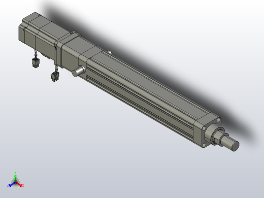 轻载电动缸TPA-ESR63-2010C-L300-M-TC-W-P75-C3正等轴测缩略图