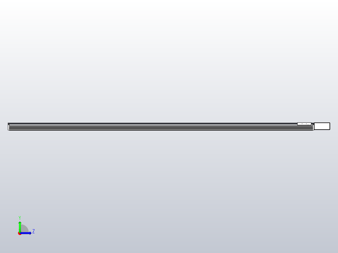 皮带直线轴半封闭可选导轨TPA-HNB-120D-110-L2650-ML-Y-P40-N3左视图