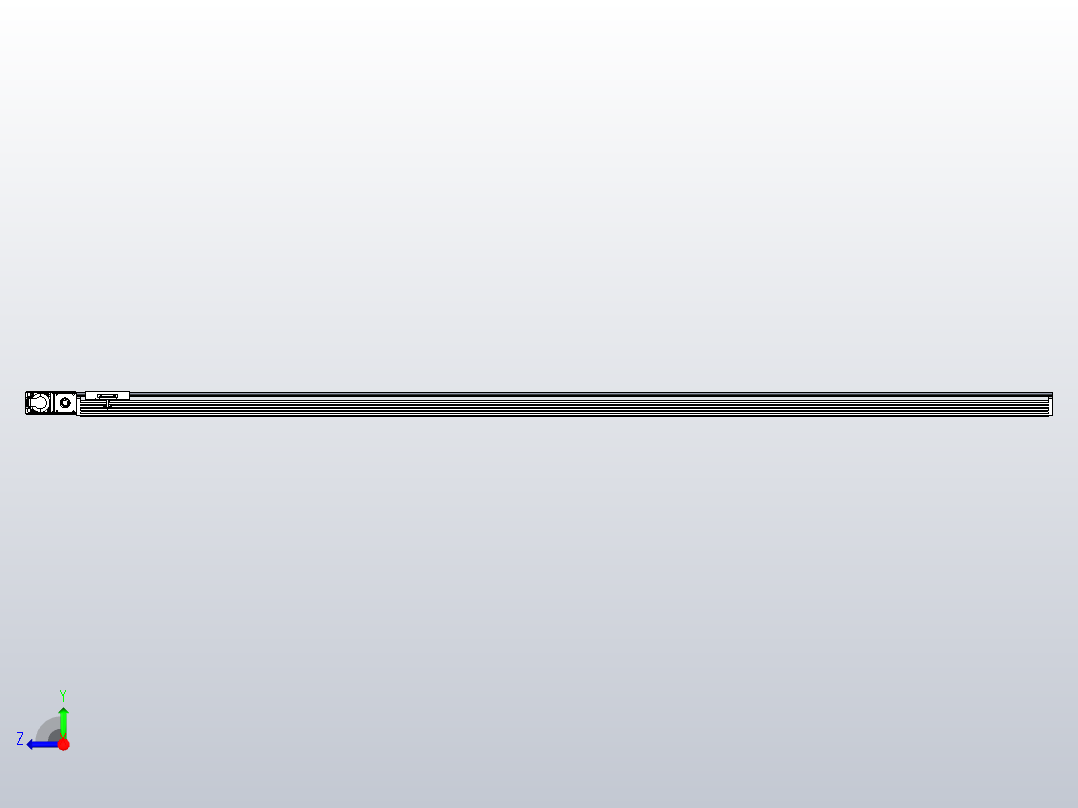 皮带直线轴半封闭可选导轨TPA-HNB-120D-110-L2650-ML-Y-P40-N3右视图