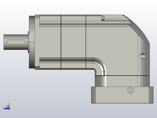 ZJGH115-L2 22-110-145-M8精密型ZJGH115转角行星减速机右视缩略图