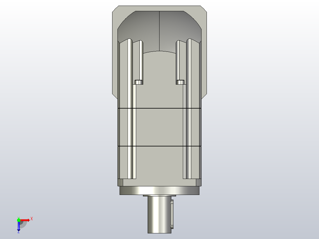 ZJGH115-L2 22-110-145-M8精密型ZJGH115转角行星减速机俯视图