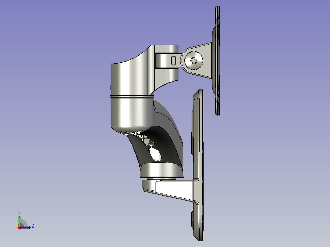 FE111W显示器支架长臂猿左视图