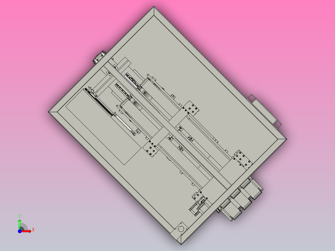 皮带传输设备前视图