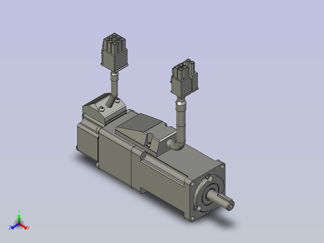 MSMF012L1V2100w低惯量增量型有刹车主视图