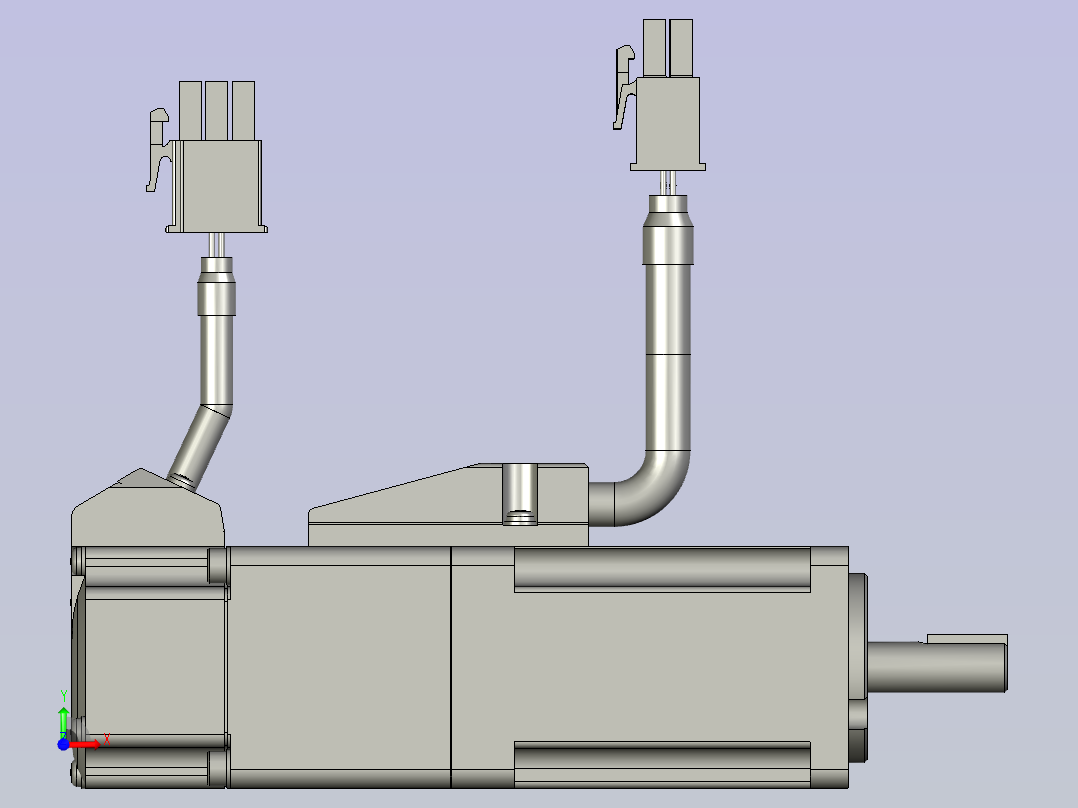 MSMF012L1V2100w低惯量增量型有刹车前视图