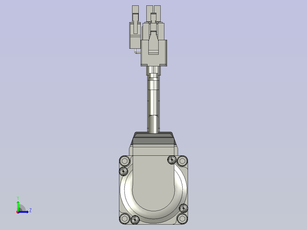 MSMF012L1V2100w低惯量增量型有刹车左视图