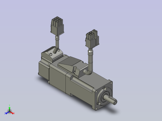MSMF012L1V2100w低惯量增量型有刹车正等轴测缩略图