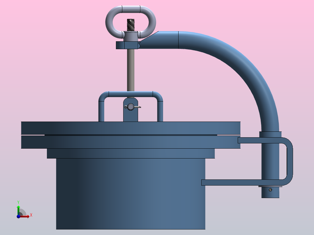 水平人孔16-150前视图