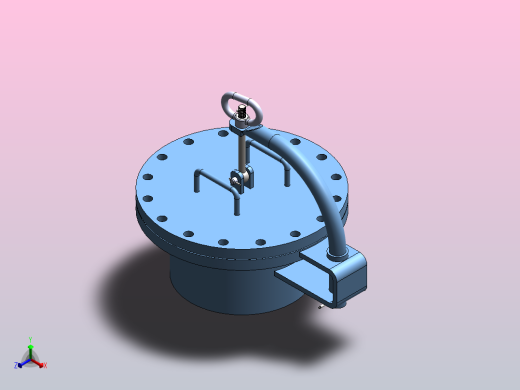 水平人孔16-150正等轴测缩略图