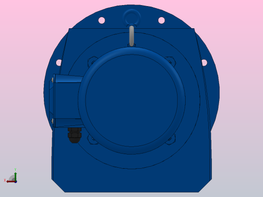 RF107法兰轴伸式安装斜齿轮减速机RF107-Y7.5-4P-132M-M1-0°-Φ450后视缩略图