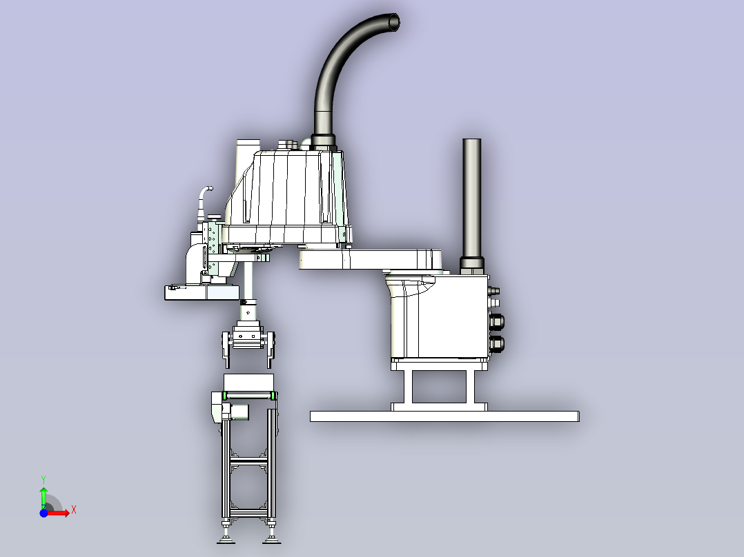 水平关节机器人视觉检测与抓具设计前视图