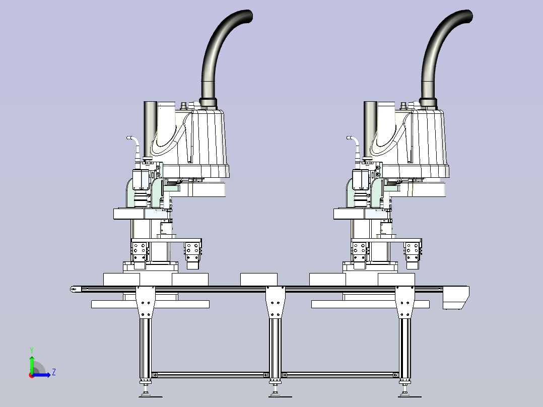 水平关节机器人视觉检测与抓具设计左视图