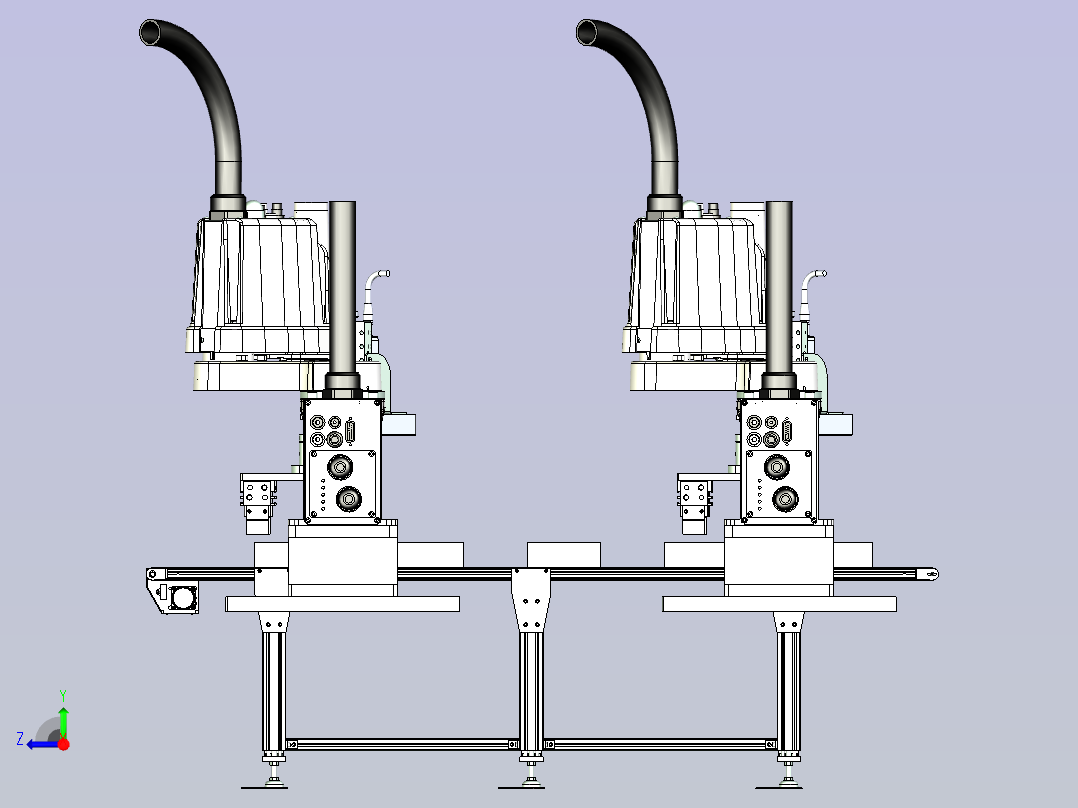 水平关节机器人视觉检测与抓具设计右视图