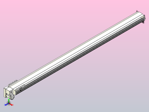 皮带直线轴半封闭可选导轨TPA-HNB-202D-140-L2850-LP-C-P75-N3