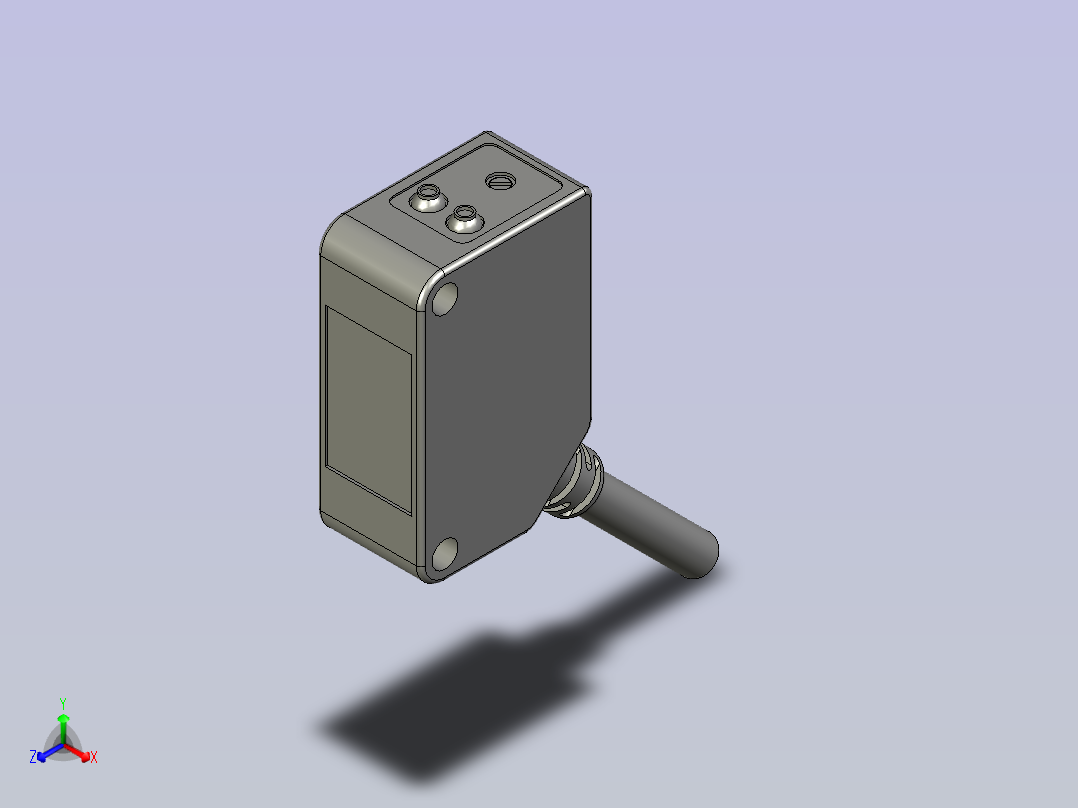 E3Z-D61-2M光电传感器主视图