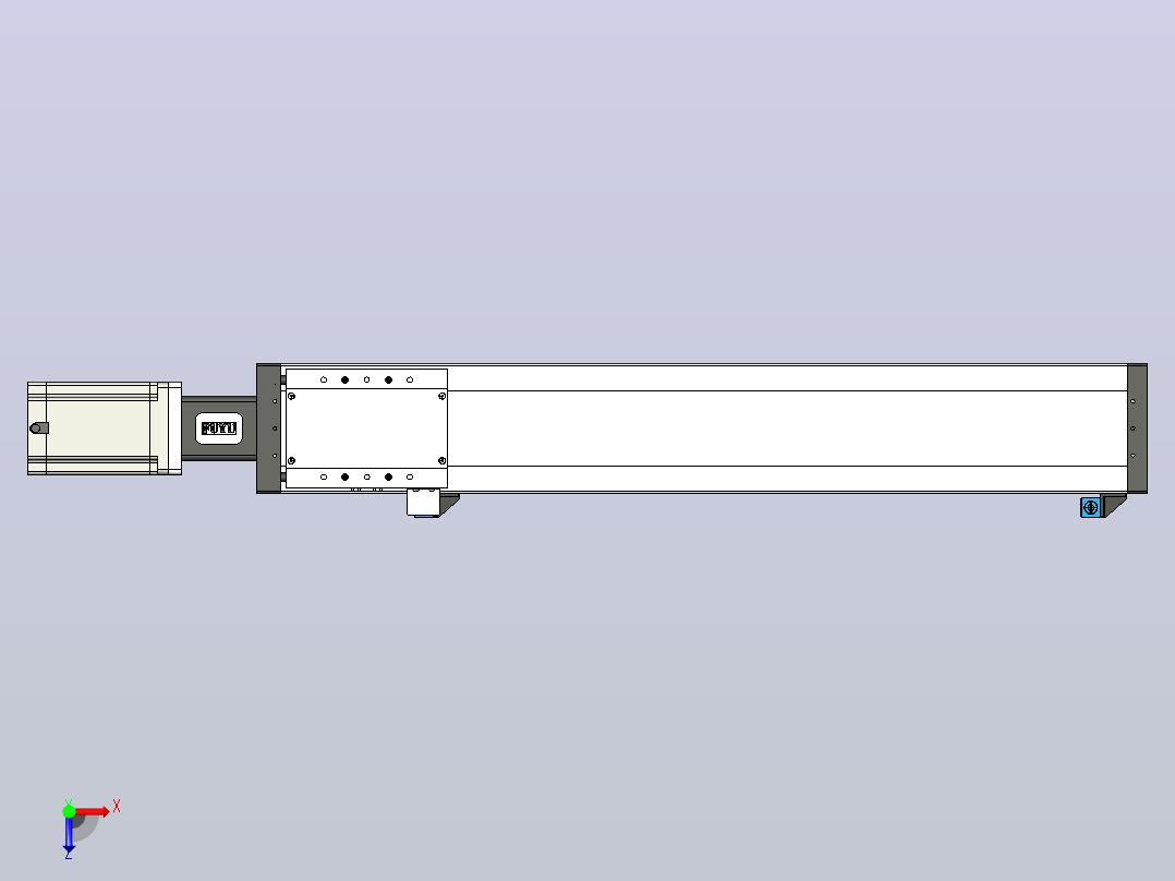 FSL120 直线模组[FSL120-E600-10C7-BC-B86]俯视图
