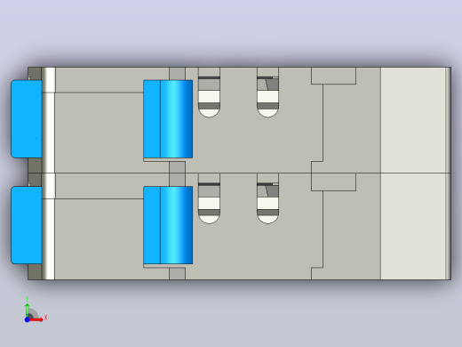 NRT28-63 2P熔断器支持件-底座三维模型 202012前视缩略图