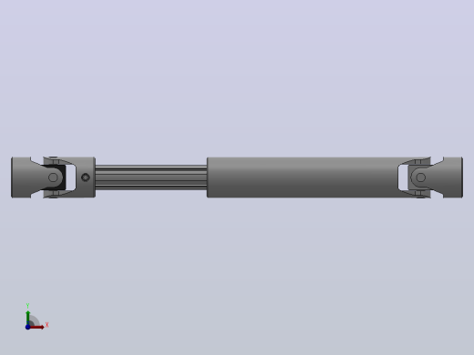 万向联轴器WSP2-PB-Y18-Y18-300／415WSP型可伸缩小型十字轴万向联轴器前视缩略图