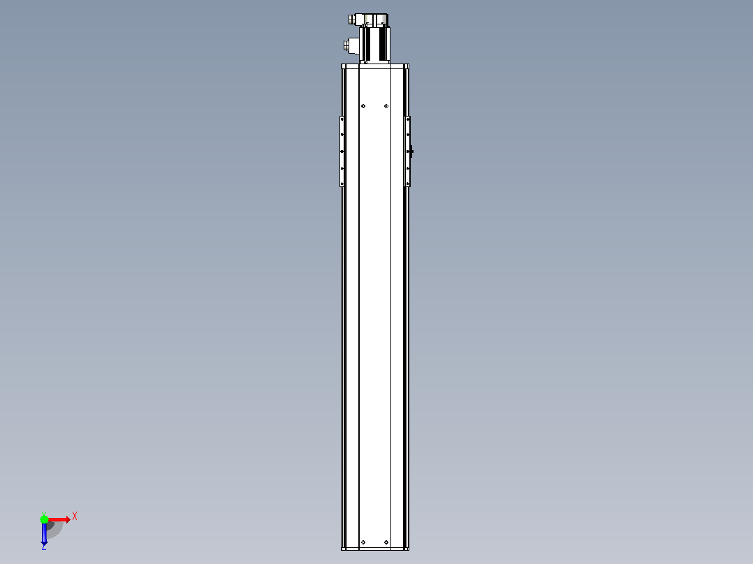 日规模组半封闭丝杆TPA-HNR-220D-3210C-L1100-M-Y-P1K-N3俯视图