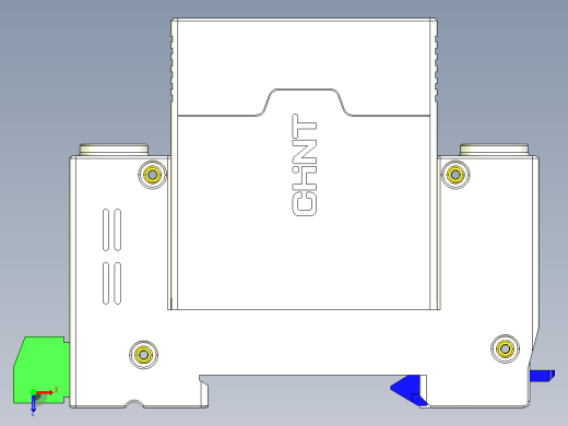 NXU-ⅡG_F 3P电涌保护器三维模型202203俯视缩略图
