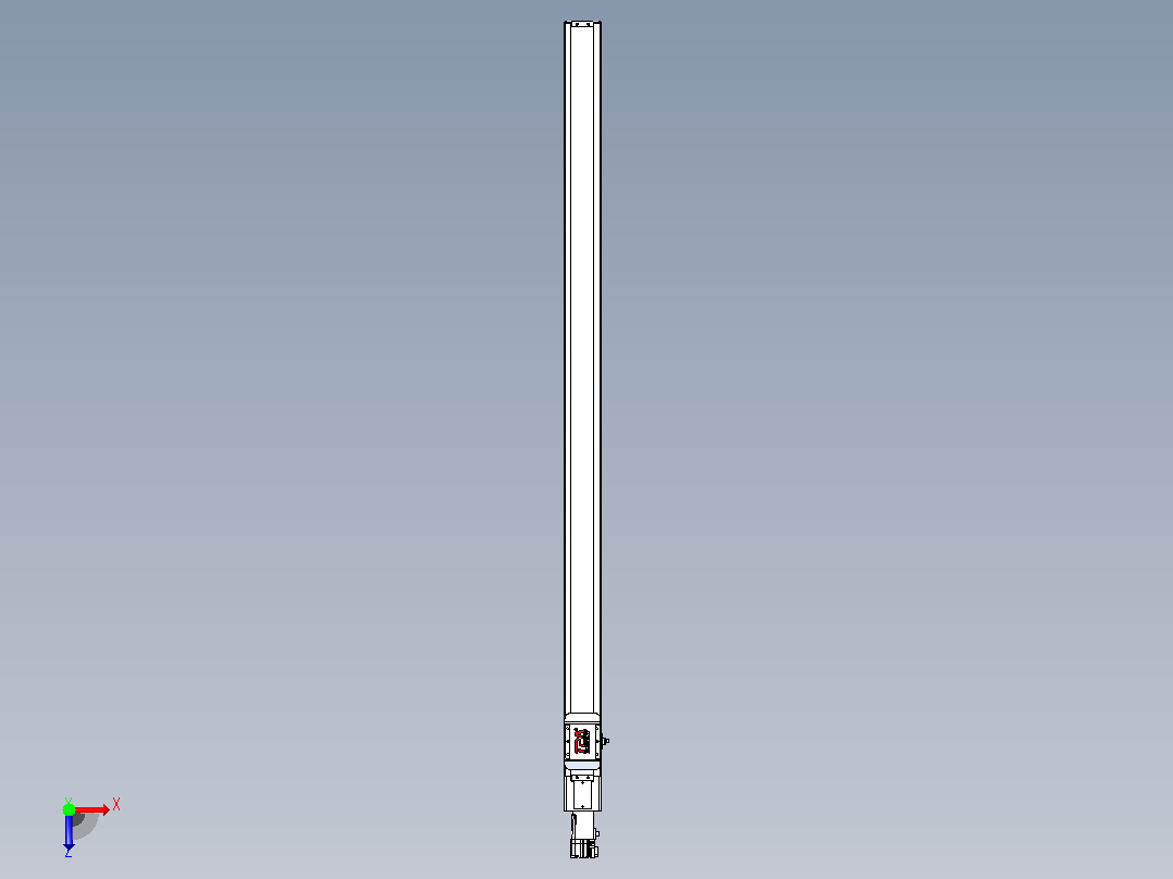 滚珠丝杠直线轴带导轨全封闭TPA-HCR-65S-1610C-L1200-M-C-P10-N3俯视图