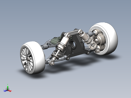 汽车悬挂系统wheel_suspension SW STP主视缩略图
