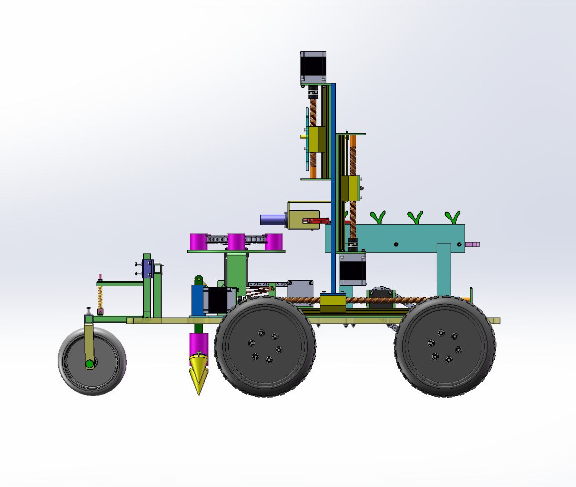 小型茄苗移栽机设计（SW+CAD+说明书）