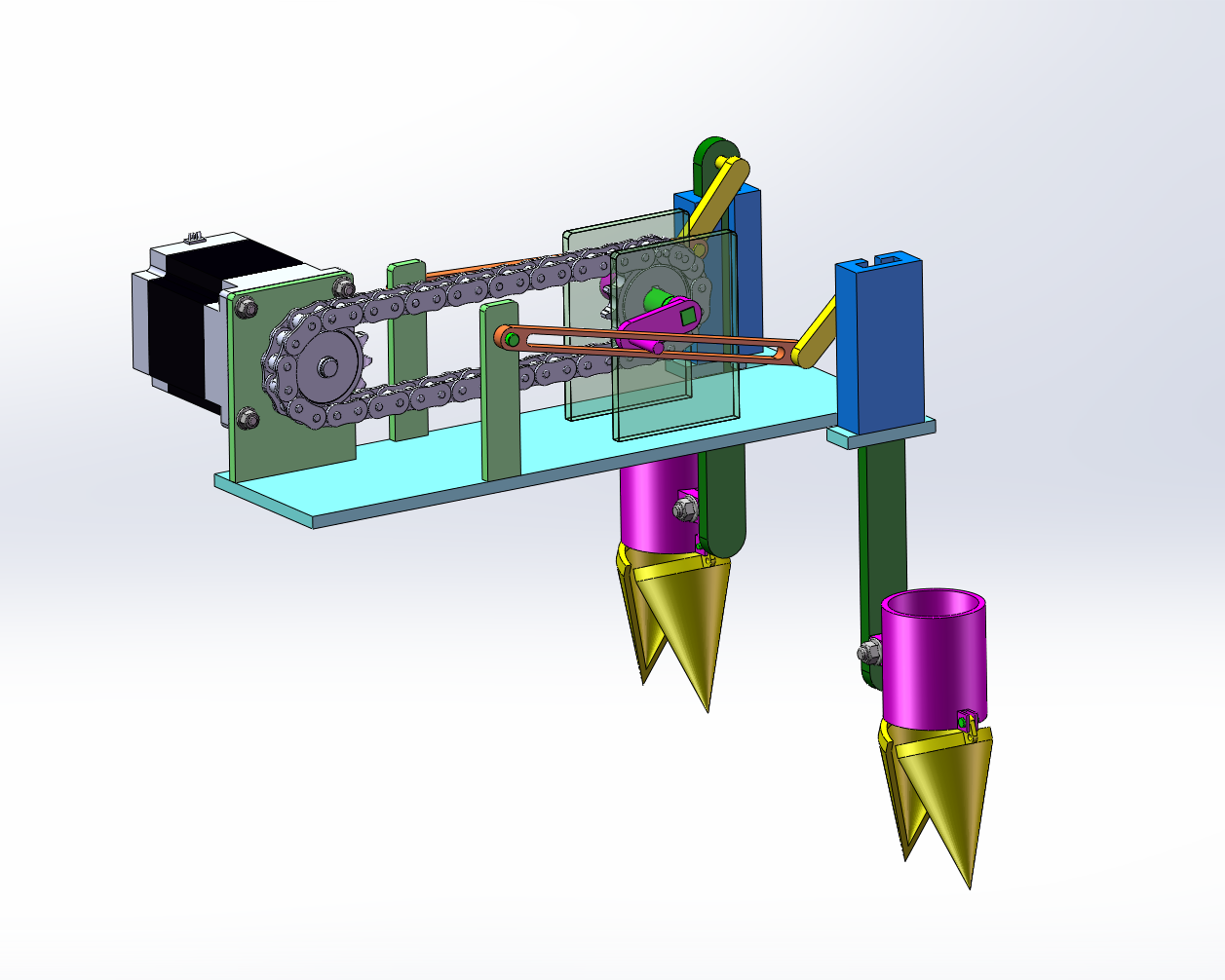 小型茄苗移栽机设计（SW+CAD+说明书）