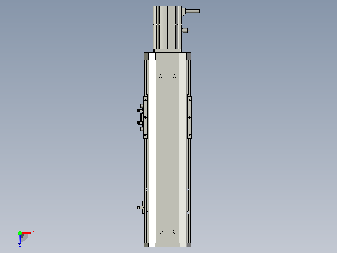 SYS12-BC-150-200W滚珠花健、支撑座、滚珠丝杠、交叉导轨、直线模组.STEP俯视图