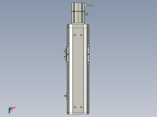 SYS12-BC-150-200W滚珠花健、支撑座、滚珠丝杠、交叉导轨、直线模组.STEP俯视缩略图